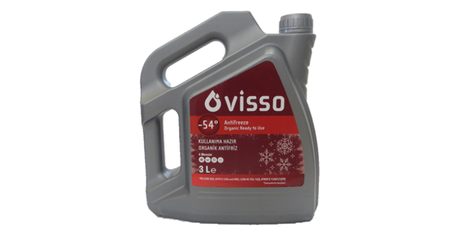 Visso Organik Kullanıma Hazır Antifriz  3L -54 °C